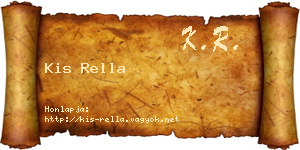 Kis Rella névjegykártya